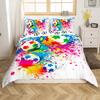 American Football Cartoon Three-Piece Quilt Cover Digital Printing Bedding Set Bed Cover
