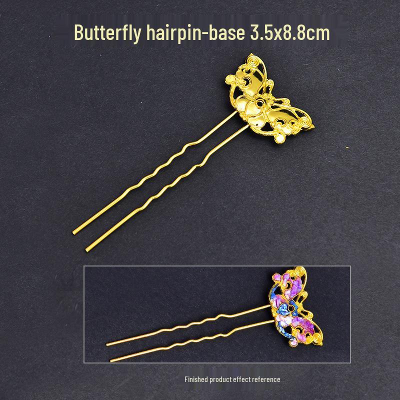 DIY Mother-of-Pearl Butterfly Brooch & Hairpin Kit – Dragon Boat Festival Gift