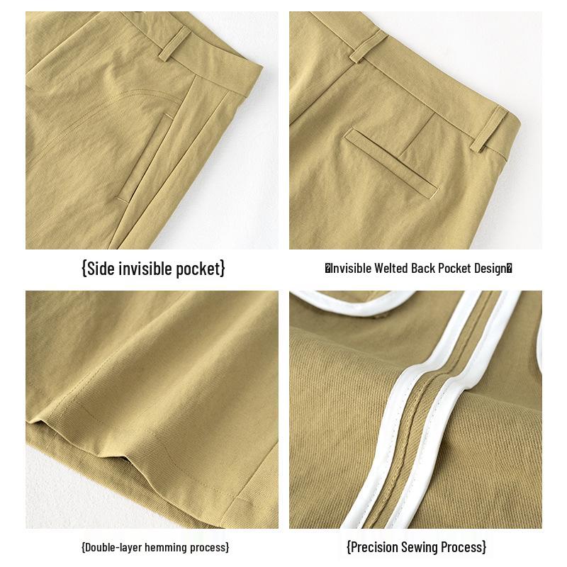 Women's 2026 Summer High-Waisted Loose Wide-Leg Capri Shorts - Casual Straight Five-Point Style