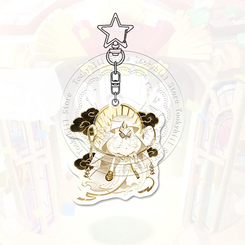 Cookie Run Kingdom Keychain Game Cartoon Coffee Kawaii Student Milk Chocolate Figure Bag Decorate Forester Pendant Birthday Gift