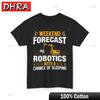 AI Revolution T-Shirt Cybernetics Sci-Fi Robotics Tee Futuristic Techwear Fresh Creative Clothing Colorful Vintage Holiday Style