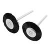 Accessories Nylon Brushes Polishing High Efficiency T Type Wire Brush 10 Pcs Black+Silver Coating Degreasing Burr