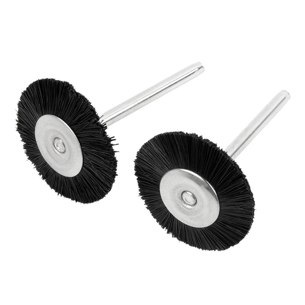 Accessories Nylon Brushes Polishing High Efficiency T Type Wire Brush 10 Pcs Black+Silver Coating Degreasing Burr