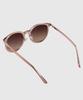 Tuditeo Yok Daily Round Uv-Blocking Nylon Lens Sunglasses C3 Light Pink