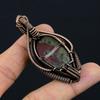 Dragon Blood Jasper Gemstone Pure Copper Wire Wrapped Designer Handmade Pendant Jewelry For Her