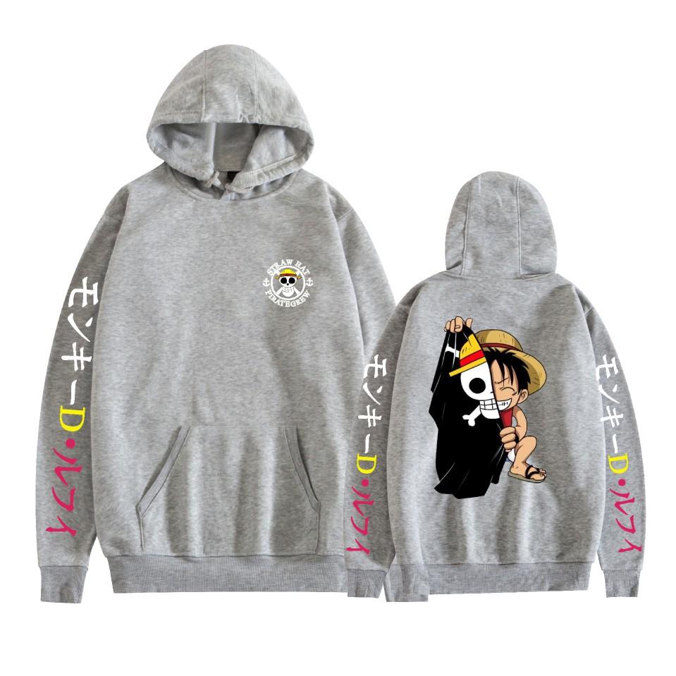 ONE PIECE Hoodies Graphic Printed Sweatshirts Casual Long Sleeve Tops for Men Women