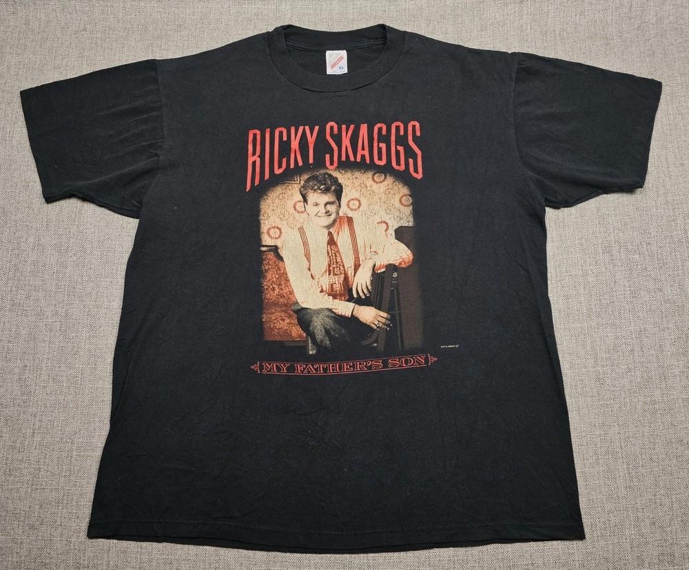 Ricky Skaggs My Father s Son Black Shirt Unisex Concert S-5XL LO326 Unisex T-Shirt XXXXL