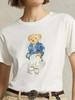 Bear Graphic T-Shirt Fashion Trends Funny Round Neck T-shirt Women's Clothes Sporty Casual Tops Brand Clothing Y2k Top  Graphic