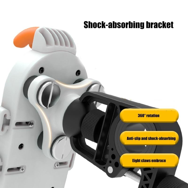 Shockproofed Cycling Phone Mount Nonslip Handlebars Clamp Cycling Gear for Outdoor Sport