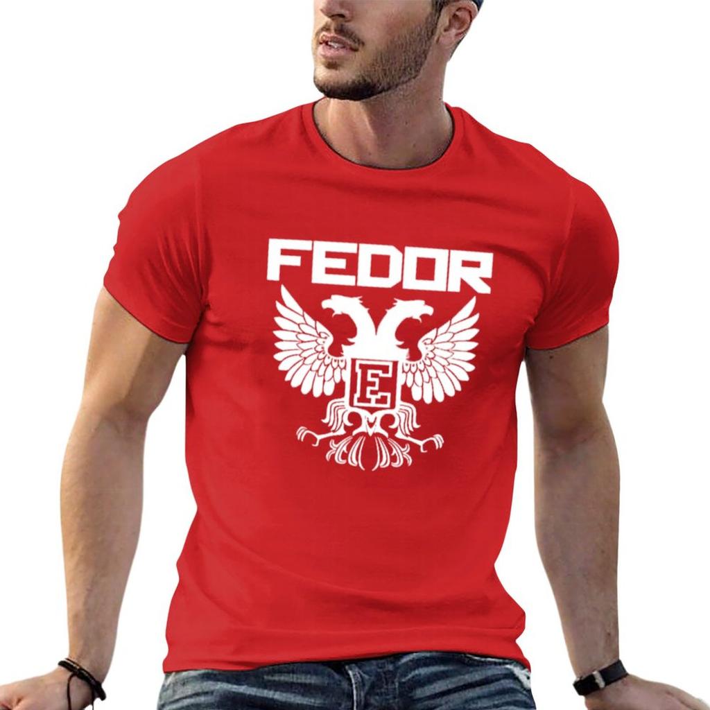 Neues Fedor Emelianenko T-Shirt Bluse, individuelle T-Shirts, selbst gestaltete Anime-Kleidung, Oversize-T-Shirt für Herren