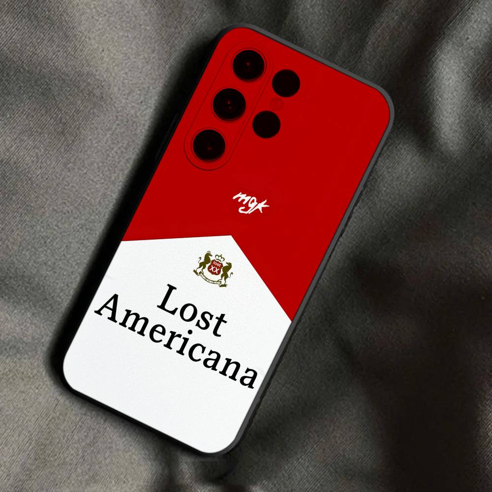 

MGK L-Lost A-Americana Phone Case For Samsung S25,S24,Ultra,S20,S30,Plus,S22,S23,Ultra,Plus,5G Anti-Scratch TPU Shell Samsung S20fe