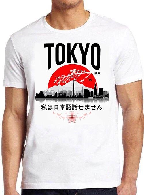 Tokyo I Don’t Speak Japanese Meme Funny Retro Cool Top Tee T Shirt M535 XXXXL