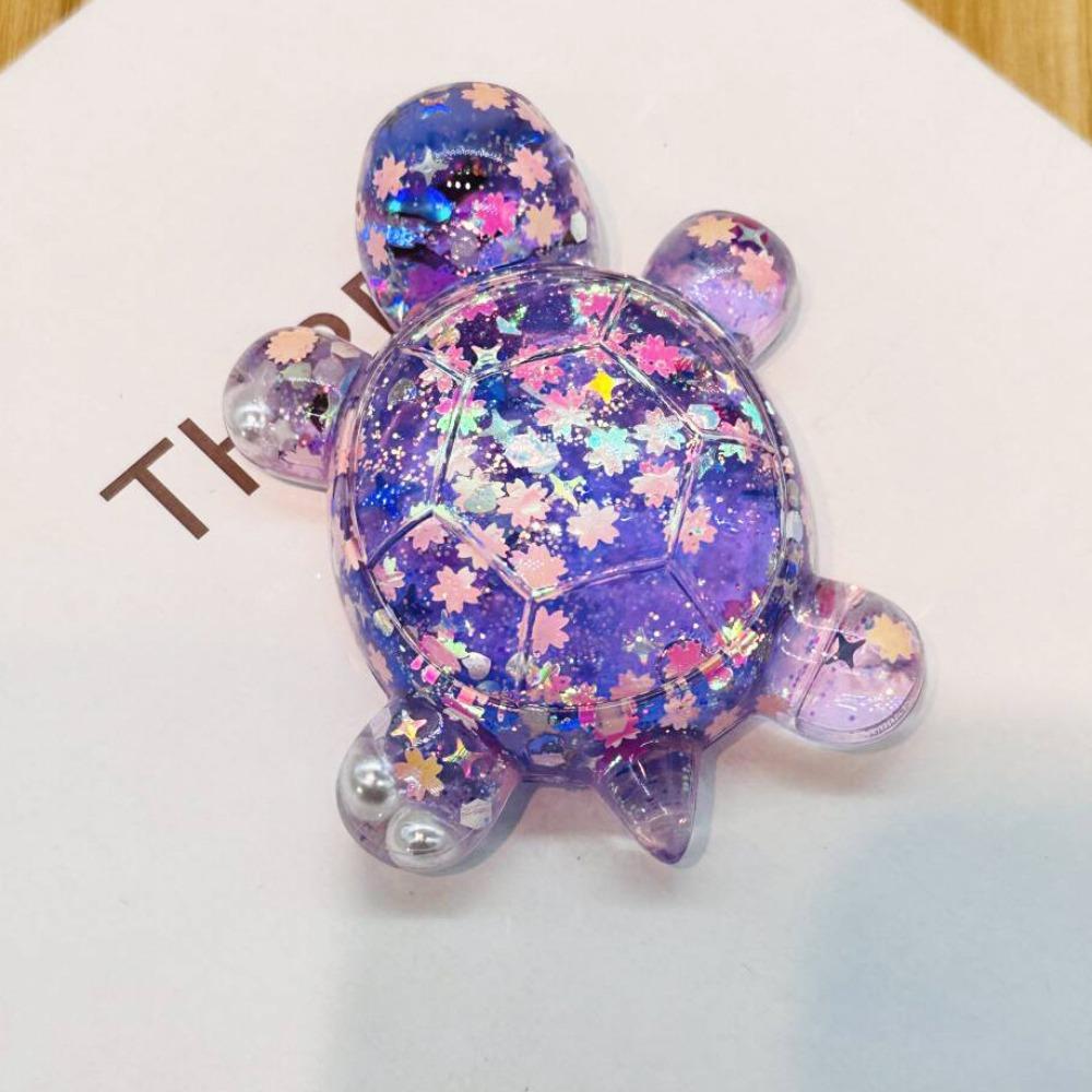 Shiny Cartoon Turtle Toy Cute Turtle Small Ornament Statue Candy Color Turtle Dolls  Couple Gifts