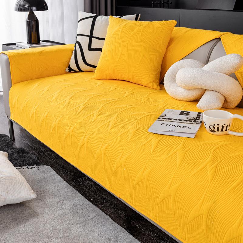 

Хлопок Хлопок Стиранный Хлопок Подушка для дивана Универсальная для всех сезонов, Нескользящая Простой Современный Тканевый Чехол для сиденья дивана Новинка 70*70cm