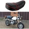 Motorcycle Cushion, Motorcycle Retro Leather Seat Saddle Cushion Fit for Z50 Z50J Z50R G50F Monkey, Black
