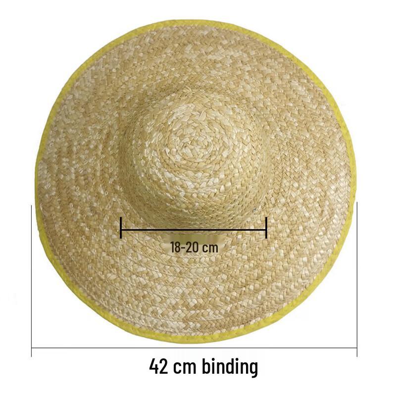 Unisex Outdoor Wide-Brim Straw Sun Hat