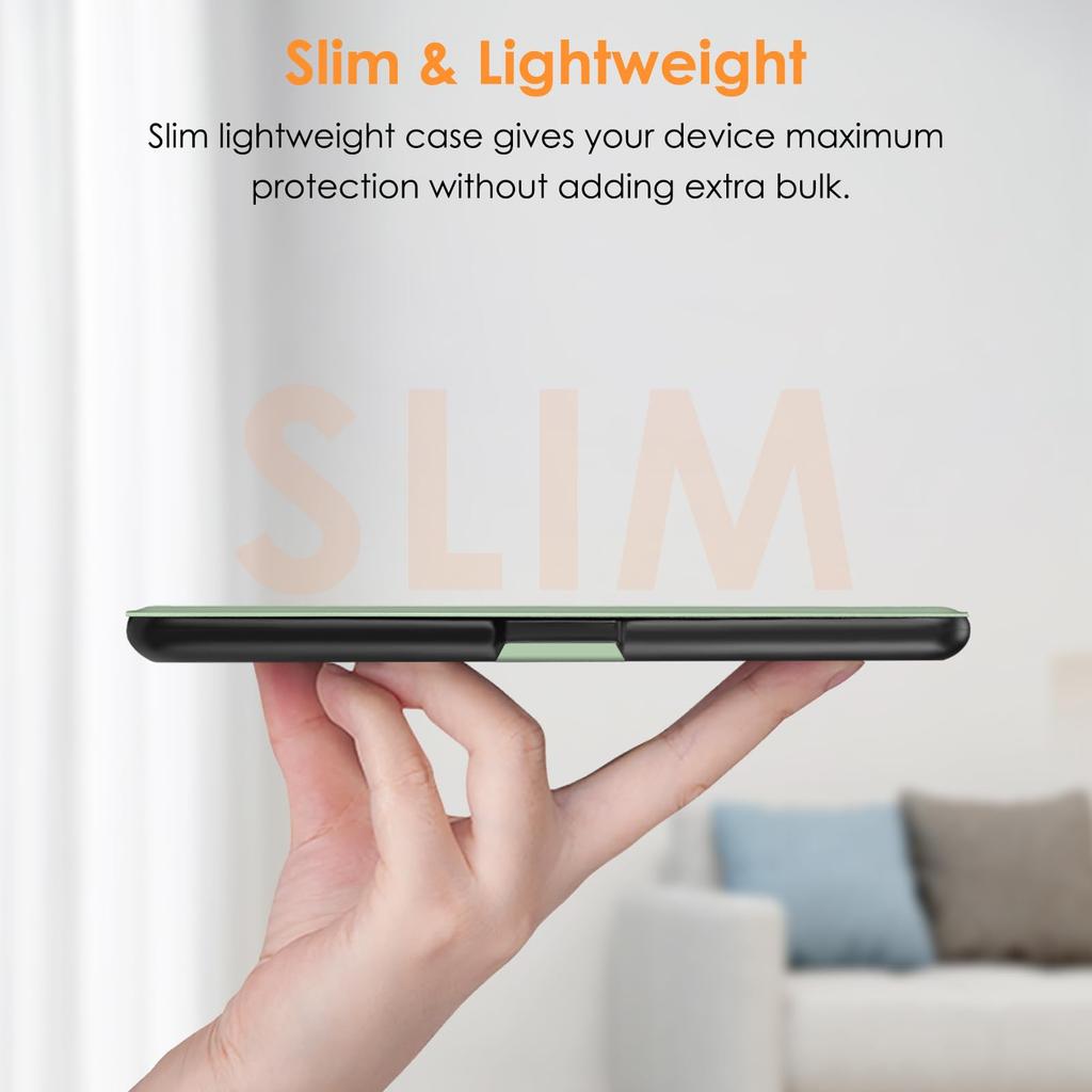 Fintie Case for Kindle 11th Generation Protective Cover with Auto Function (2024/2022) - 6-inch Case, Lightweight, Thin, Sleep/Wake (Green)