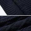 Autunno e Inverno Donna Casual Lavorato a Maglia Manica Lunga Abiti Invernali Maglione Monocolore Lunghezza Ginocchio Larga Grasso Abiti Femminili