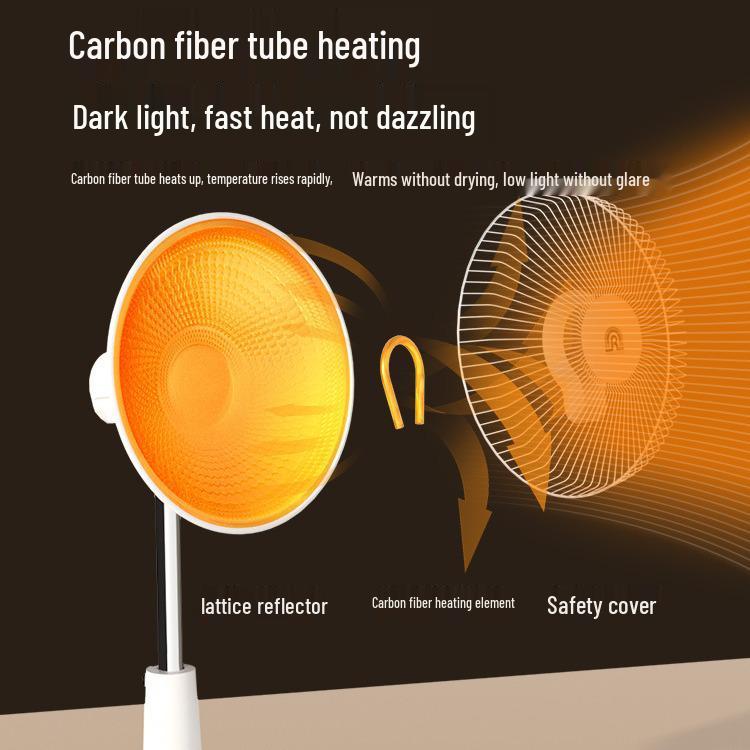 Ronshen Energy-Saving Mini Sun Electric Heater Fan - Quick Heat & Low Light
