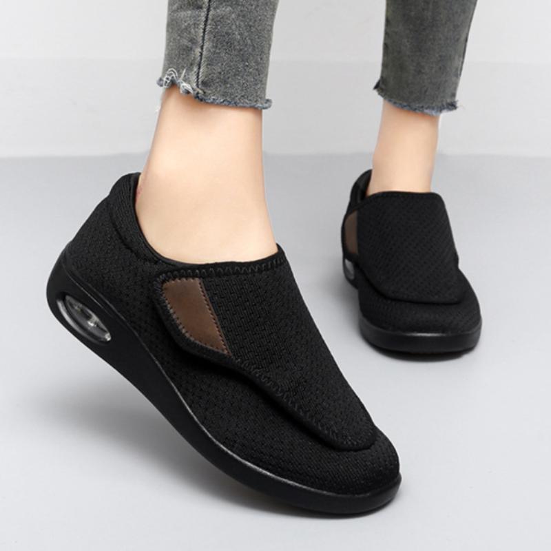 Spring and Autumn Soft Sole Mesh Breathable Velcro Women's Casual Comfortable Sports Walking Shoes