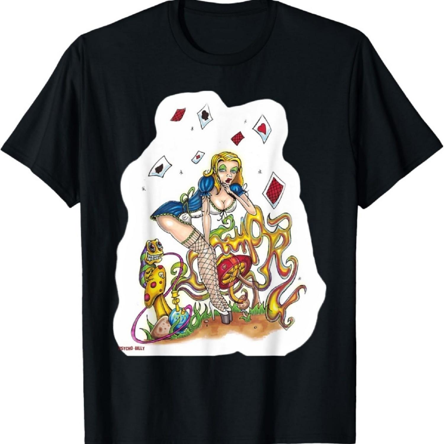 

Alice in Wonderland Who are you T-Shirt XXXXXL чорний