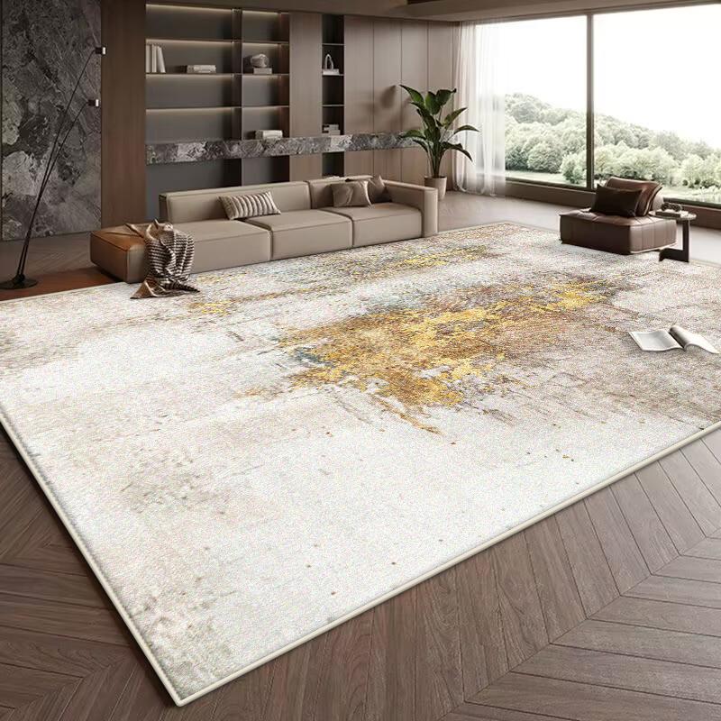Nordic Abstract Style Carpet Living Room Ink Wash Decoration Bedroom Lounge Non-slip Washable Rug Home Bedside Soft Floor Mat