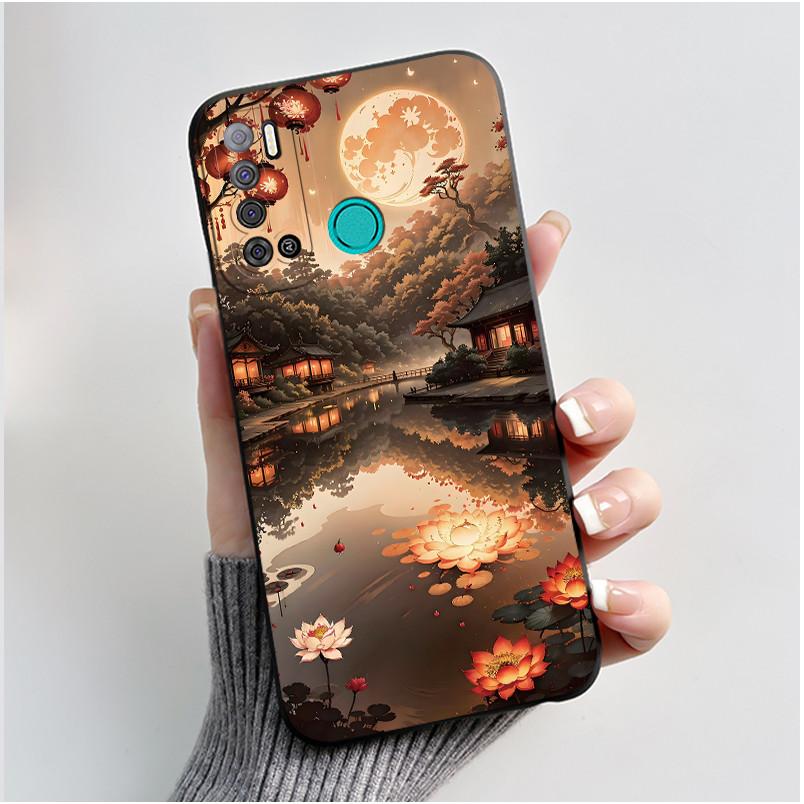 For Tecno Pouvoir 4 Pouvoir 4 Pro LC7 LC8 Case Luxury Cute Love Rabbit Funny Phone Casing Black Silicone Protective Back Cover