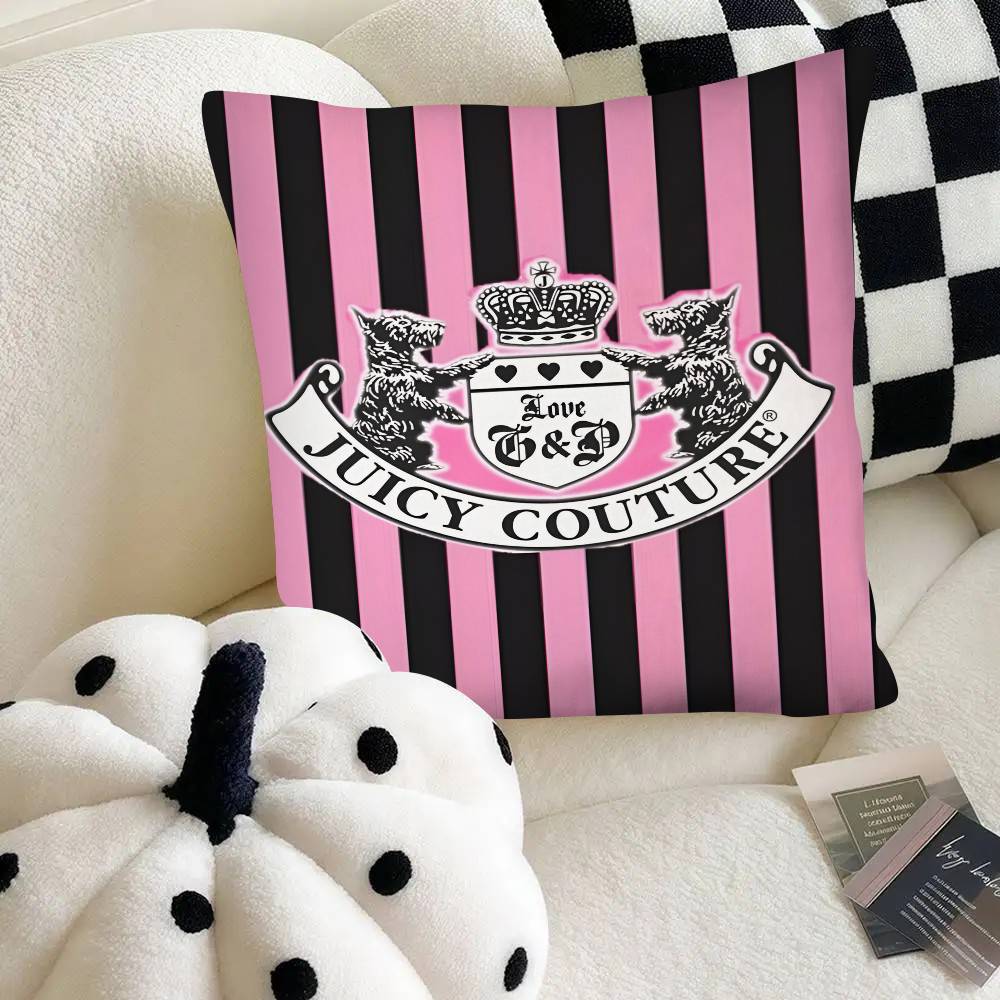 J-Juicy C-Couture Наволочка Квадратная Подушка Спальня Диван Отдых Комфорт Подушка Автомобиль Домашний Декор 16x16Inch