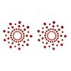 Heart-Shaped Sequined Nipple Covers with Tassels - Silicone Pasties Lingerie Accessories