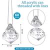60pcs Multicolor Hanging Pendant Transparent Hanging Decorations  Holiday Decorating