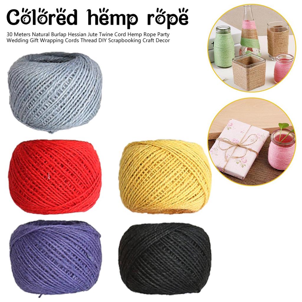 Naturel de Hesse jute Ficelle Corde 5 m toile de jute ruban vintage decor 5 mm Craft