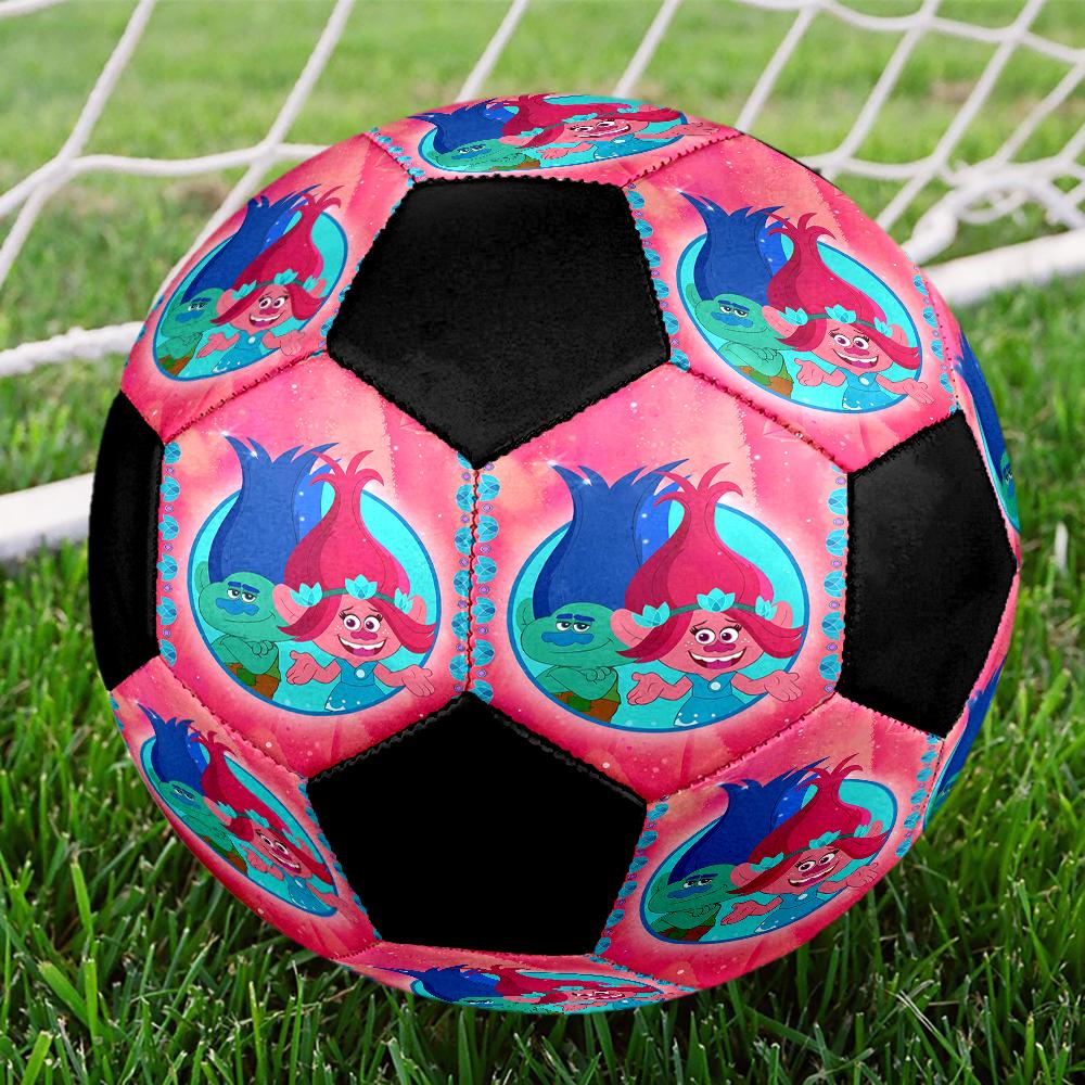 Trolls Theme Size 5 Soccer Ball, Suitable for Both Indoor and Outdoor Matches, a Gift Suitable for Everyone.