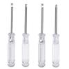 Crystal Handle Phillips & Flathead Mini Screwdriver Set - 2.0/3.0/4.0 for Toys & Electronics
