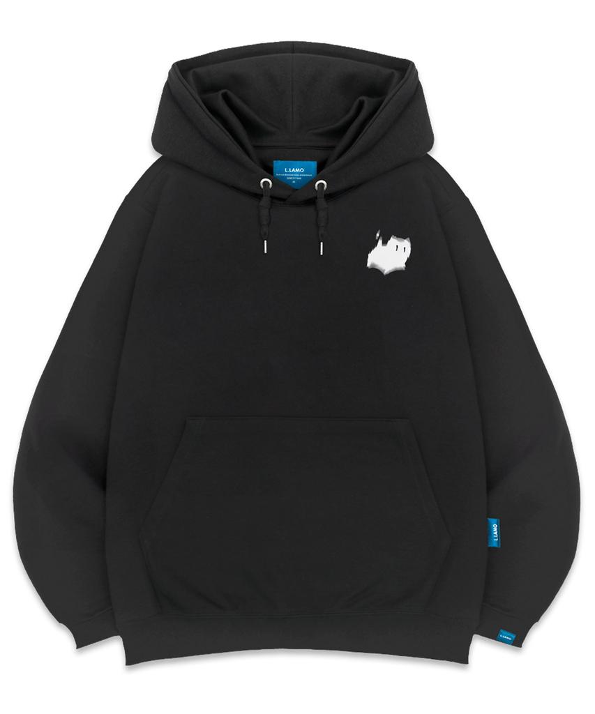 Fleece-Lined H Shadow Cat Hoodie Unisex Big Size M~4Xl (Type B)
