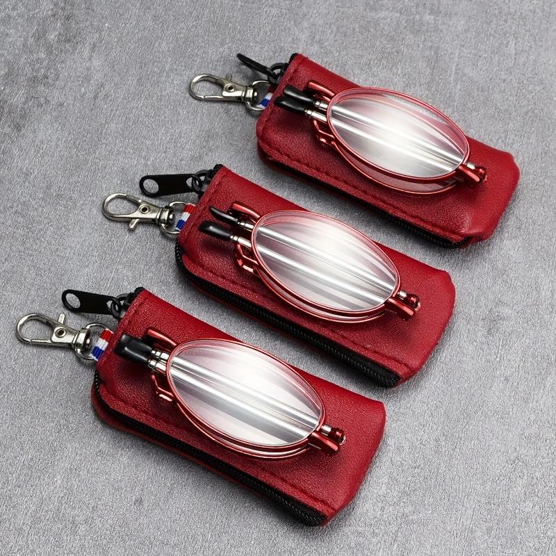

3Pcs Foldable Reading Glasses Are Suitable For Both Women And Men With Blue Light Shielding And Portable Reading Glasses +4.0