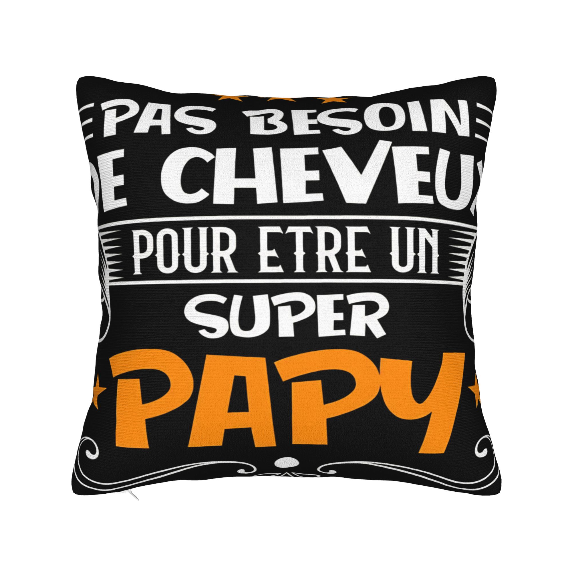 Papy homme légende humour grand père idée cadeau Pillow Cover Fashion Pillow Case For Sofa Home Decoration Soft Pillowcases 12x12Inch