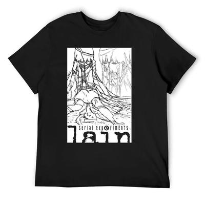 Serial Experiments Lain T-Shirt Sublime Anime Clothes Tops Mens Plain T Shirts