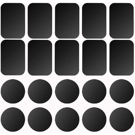 Adhesive Thin Metal Plates(Compatible with Magnetic Mounts),