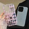 Süße Glitzer Stern Handyhülle für iPhone 14 Pro Hülle iPhone 13 12 11 15 Pro Max XS XR X 7 8 15 Plus SE Lanyard Chain Back Cover