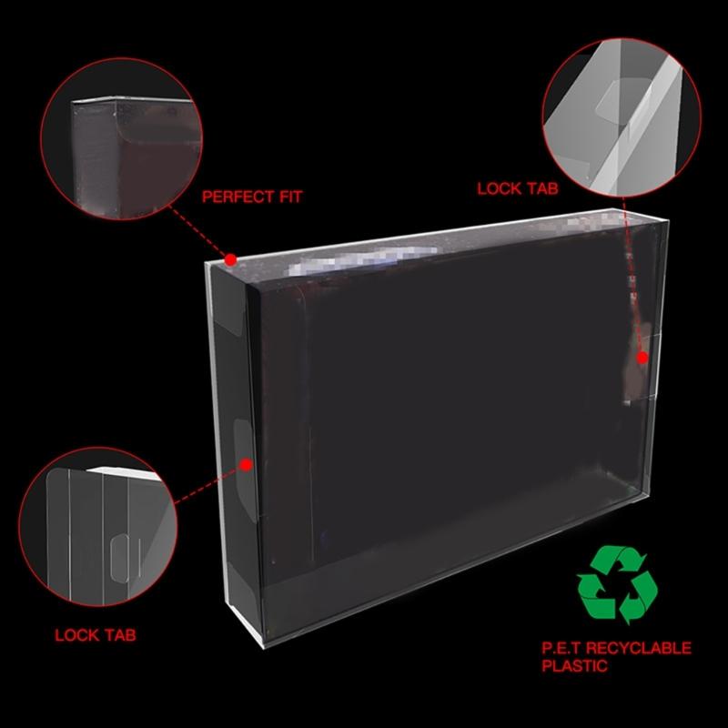 5pcs High Transparency Acrylic Game Protective Box Organizers Container Perfect Fit For Vintage Gamers And Enthusiasts
