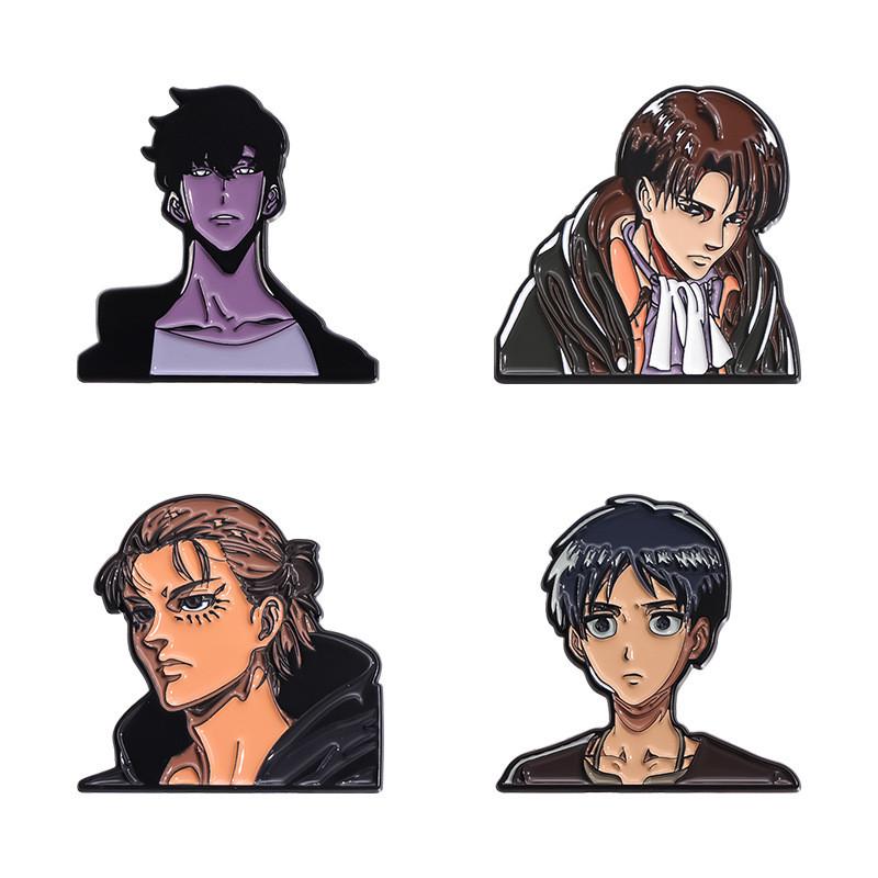 Anime Trendy Twoinone Character Pin Brooch Fashionable Accessory For All Fans