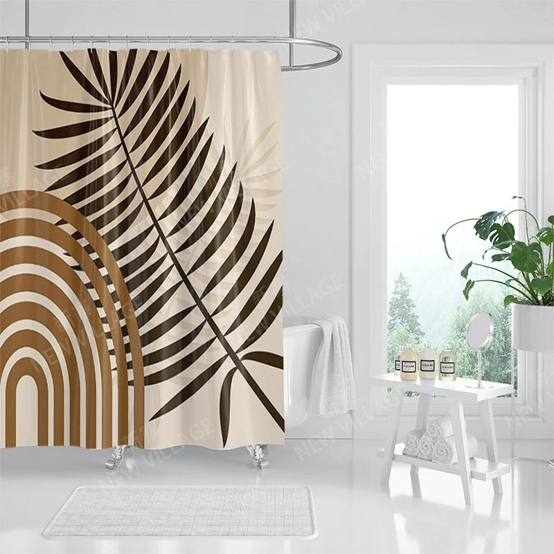 Vodotěsný látkový sprchový závěs Koupelnové závěsové doplňky 180x200 Koupelnový závěs do sprchy 240*200 severský boho dekor 240x200