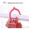Foldable Multi-Head Clothes Drying Rack with 32 Clips for Children's Clothing