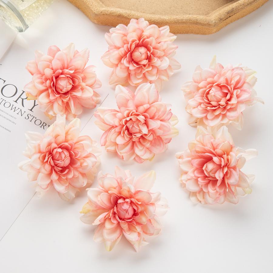 Silk Artificial Flower Chrysanthemum DIY Gifts Candy Box Wedding bridal bouquet Festival Home Room Outdoor Garden Decora Wreath