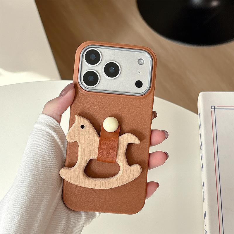 

Трехмерная пряжка-кольцо «Троянский конь» для чехла мобильного телефона IPhone16promax для Apple 15 Защитный чехол 17 Новая модель 14 Мягкий For iPhone 7/8/SE 2020