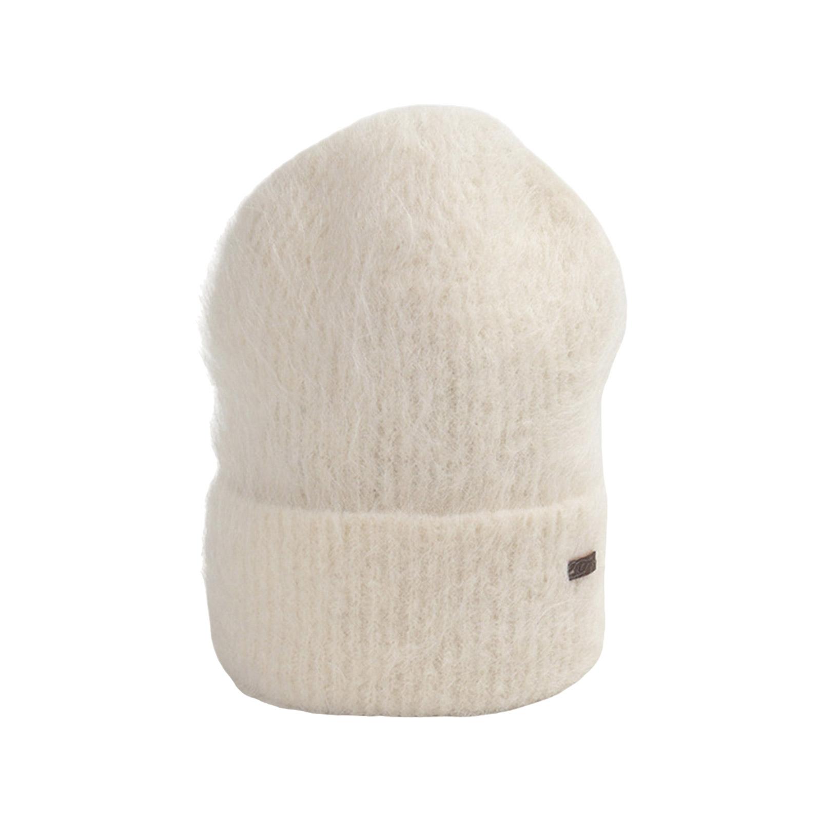 

Outdoor Winter Hat Stylish Warm Soft Plush Hat Street Trend Temperament Hat for Subcultures Enthusiasts белый
