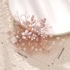 Rhinestone Branch Hair Piece Anti-slip Flower Decor Hair Styling Tool for Thick Curly Hair Styling