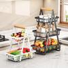 Jing Zhou Yuan Detachable Wrought Iron Fruit Basket