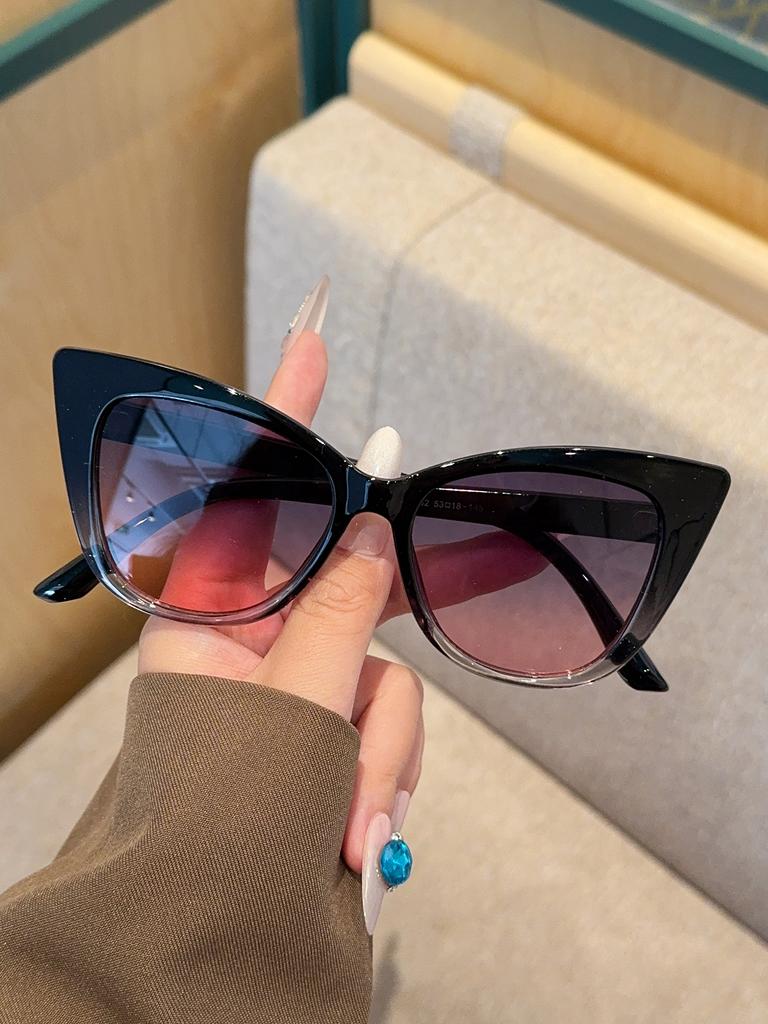 1Pc Fashionable Oversized Cat-Eye Frame Glasses, Unisex, Perfect for Parties, Holiday Gifts, Perfect for Family and Friends