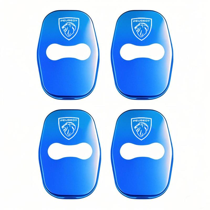 2026 Horká nálepka na auto 4ks Ochranné kryty přezek zámku dveří auta Kryt ze slitiny zinku Pro Peugeot 408 4008 308 3008 Rifter 5008 508
